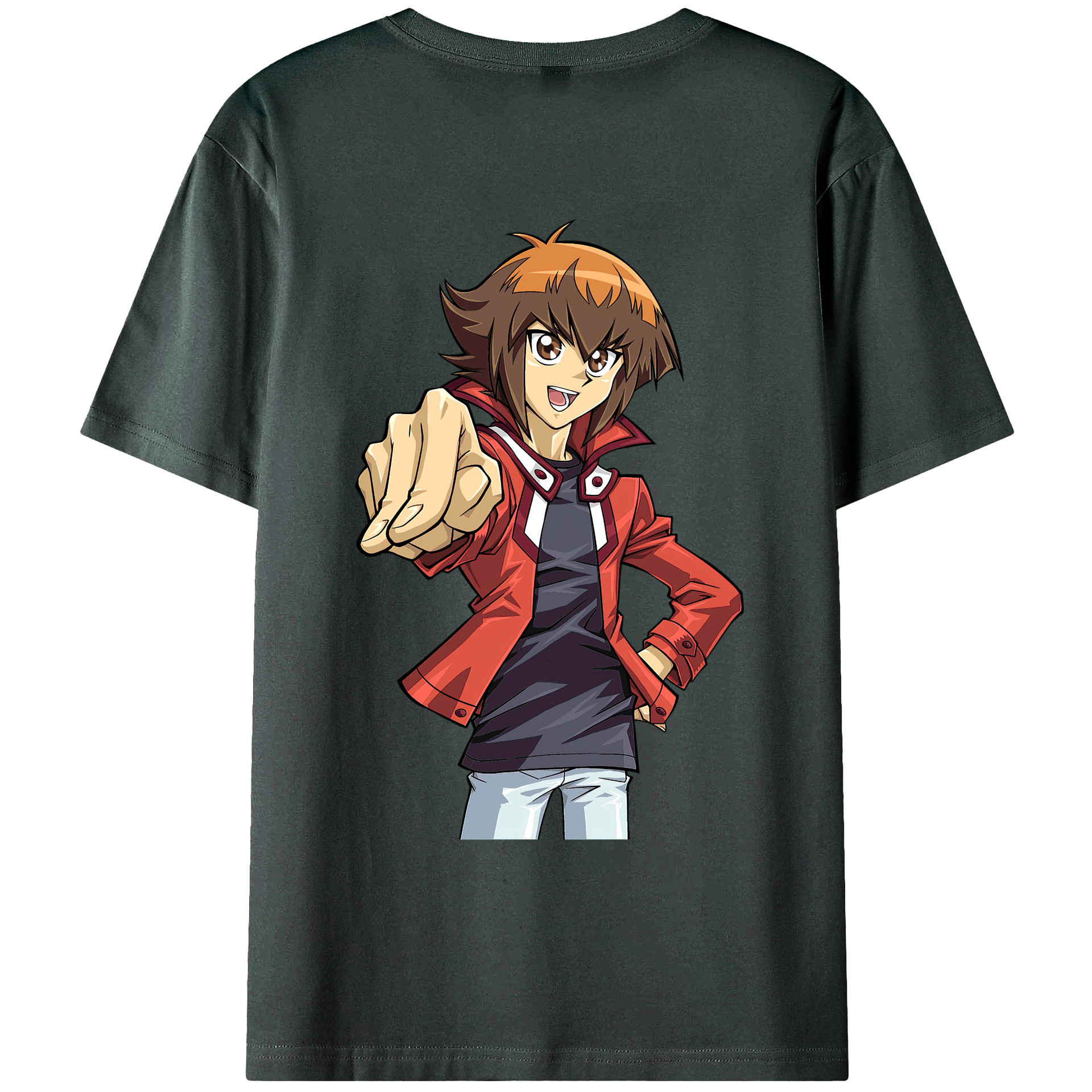 （画像用） 遊☆戯☆王 Yu-Gi-Oh! 綿100％ メンズ半袖Tシャツ（バックプリント） 通気性